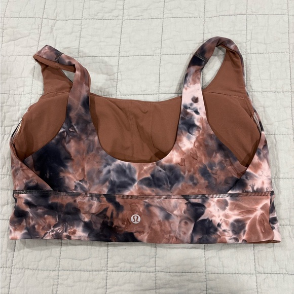 Lululemon Align Bra C/D Cup Diamond Dye Seashell Smoky Topaz Graphite Grey Sz 12 - Picture 2 of 4
